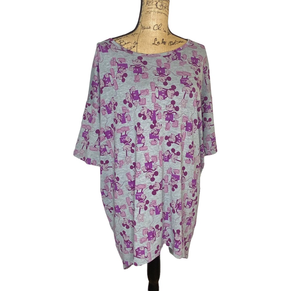Lularoe Irma Tunic Womens Disney Size Medium Multicolor‎ Loose Stretch (1304)